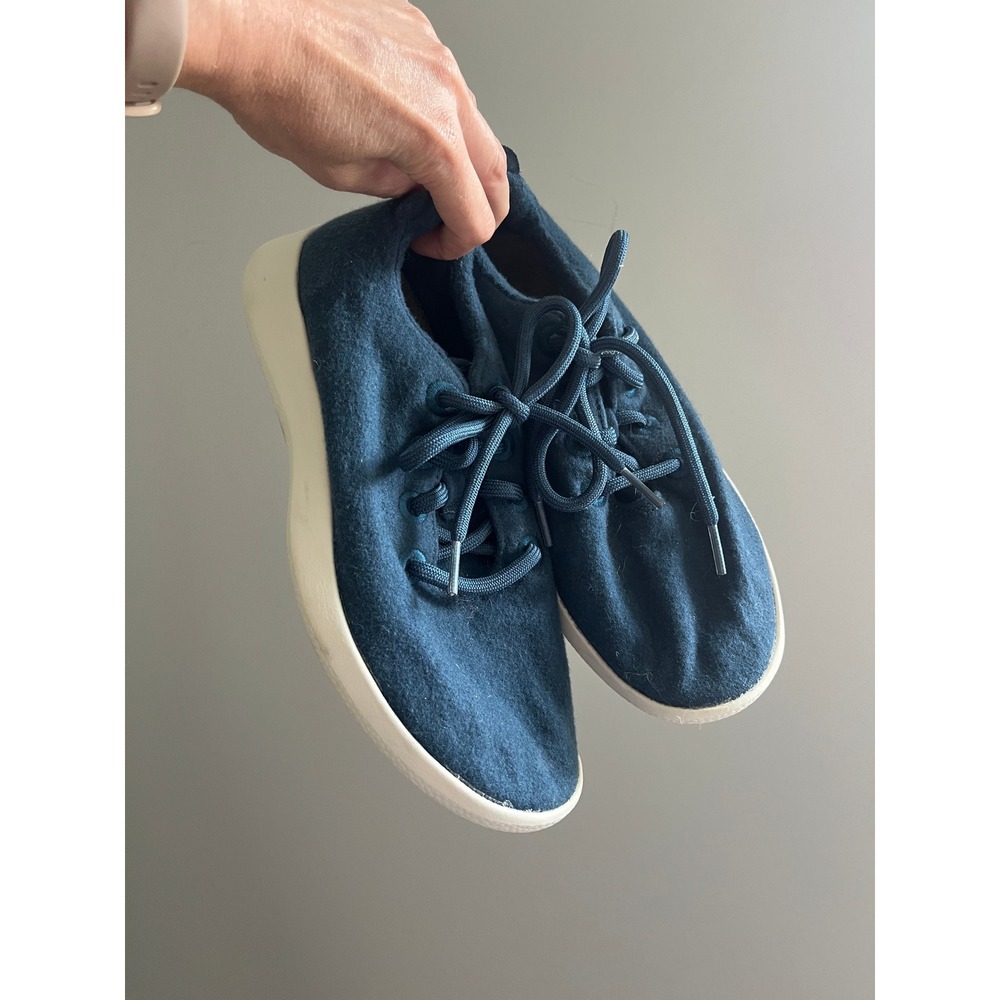 Allbirds Wool Runners Womens 8 Blue White Comfort Shoes Athletic Sneakers Casual